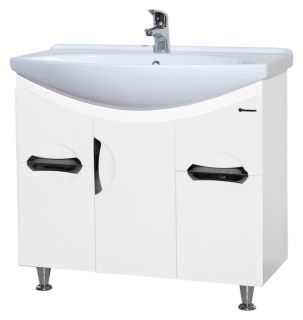 Тумба под раковину Bellezza Лагуна 85см белый 00000001395